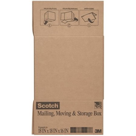 SCOTCH Box Shipping Folded 18X18X16In 8018FB-LRG